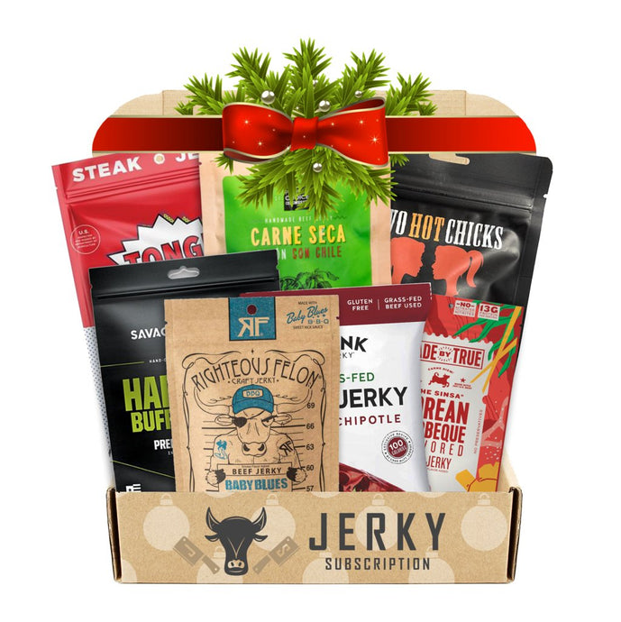 A different beef jerky every month is the gift the man in your life has been waiting for